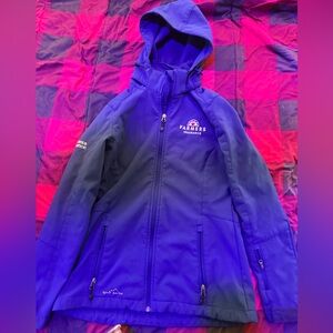 Eddie Bauer Vibrant Blue Fleece Lined Jacket